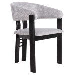 ΚΑΡΕΚΛΑ ZARRA HM9970.02 RUBBERWOOD ΣΕ ΜΑΥΡΟ-ΑΝΟΙΧΤΟ ΓΚΡΙ ΥΦΑΣΜΑ 55,5x5