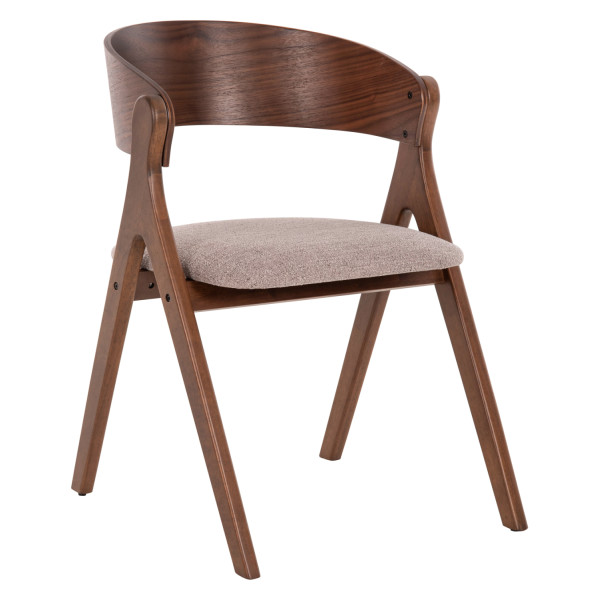 ΚΑΡΕΚΛΑ NEKKER HM9739.02 RUBBERWOOD ΣΕ ΚΑΡΥΔΙ-ΓΚΡΙ ΥΦΑΣΜΑ ΚΑΘΙΣΜΑ 56x5