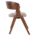 ΚΑΡΕΚΛΑ NEKKER HM9739.02 RUBBERWOOD ΣΕ ΚΑΡΥΔΙ-ΓΚΡΙ ΥΦΑΣΜΑ ΚΑΘΙΣΜΑ 56x5