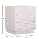 ΚΟΜΟΔΙΝΟ ΣΕΙΡΑ SANTORINI HM18047 MDF ΣΕ ΥΠΟΛΕΥΚΟ ΧΡΩΜΑ-3 ΣΥΡΤΑΡIA 48x3