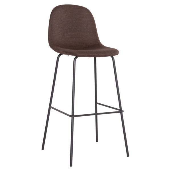 ΣΚΑΜΠΟ ΜΠΑΡ VINCENT HM8579.23 ΚΑΦΕ ΥΦΑΣΜΑ-ΜΑΥΡΟΣ ΜΕΤΑΛΛΙΚΟΣ ΣΚΕΛΕΤΟΣ 4