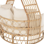 ΚΑΝΑΠΕΣ ΕΞΩΤ.ΧΩΡΟΥ ΣΤΡΟΓΓΥΛΟΣ MARJOM HM9765 ΦΥΣΙΚΟ RATTAN-ΕΚΡΟΥ ΥΦΑΣΜΑ
