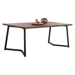 ΤΡΑΠΕΖΙ ΤΡΑΠΕΖΑΡΙΑΣ JAY HM9304.02 ΚΑΠΛΑΜΑΣ ΚΑΡΥΔΙΑΣ ΡΟΥΣΤΙΚ ΣΤΥΛ 200x1