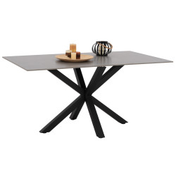 ΤΡΑΠΕΖΙ ΤΡΑΠΕΖΑΡΙΑΣ SYNTEC HM9308.03 SINTERED STONE ΓΚΡΙ ΜΕΤΑΛΛΙΚΑ ΠΟΔ