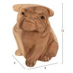 ΕΠΙΤΡΑΠΕΖΙΟ ΔΙΑΚΟΣΜΗΤΙΚΟ DOZER BULLDOG ΞΥΛΟ SUAR ΣΕ ΦΥΣΙΚΟ ΧΡΩΜΑ HM792