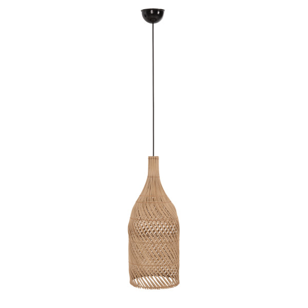 ΦΩΤΙΣΤΙΚΟ ΟΡΟΦΗΣ CARBOY HM7884 ΚΡΕΜΑΣΤΟ ΑΠΟ RATTAN ΣΕ ΦΥΣΙΚΟ ΧΡΩΜΑ Φ28