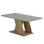 ΤΡΑΠΕΖΙ ΣΑΛΟΝΙΟΥ DILE HM9528.02 ΜΕΛΑΜΙΝΗ ΣΕ STONE TEXTURE ΓΚΡΙ-ΦΥΣΙΚΟ