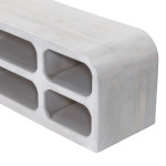 ΕΠΙΠΛΟ ΤΗΛΕΟΡΑΣΗΣ HANDYR HM9704 ΜΑΣΙΦ ΞΥΛΟ MANGO ΣΕ ΛΕΥΚΟ 130x40x45Yεκ