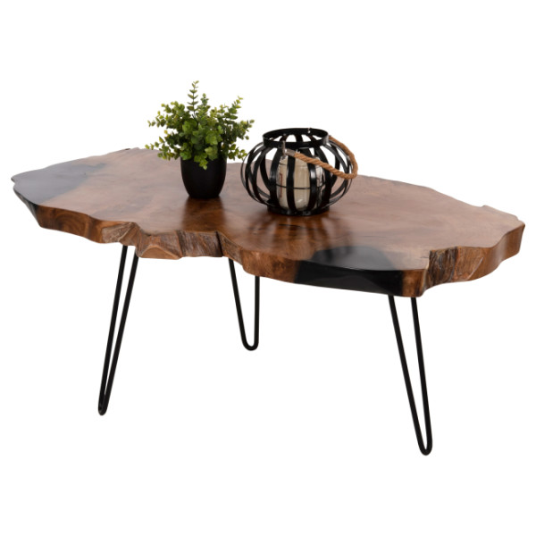 ΤΡΑΠΕΖΙ ΣΑΛΟΝΙΟΥ GLAZE HM9750 ΞΥΛΟ ΤΕΑΚ ΣΕ ΦΥΣΙΚΟ-ΜΑΥΡΑ ΜΕΤΑΛ.ΠΟΔΙΑ 11