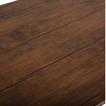 ΣΕΤ ΤΡΑΠΕΖΑΡΙΑΣ 5ΤΜΧ PEARY HM9416.11 ΜΕΤΑΛΛΟ ΜΑΥΡΟ-MDF ΚΑΡΥΔΙ 110x60x7
