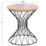 ΒΟΗΘΗΤΙΚΟ ΤΡΑΠΕΖΙ ΣΑΛΟΝΙΟΥ KEON HM18038.03 MDF TOP ΣΕ ΣΟΝΑΜΑ-ΜΕΤΑΛΛΟ Φ