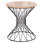 ΒΟΗΘΗΤΙΚΟ ΤΡΑΠΕΖΙ ΣΑΛΟΝΙΟΥ KEON HM18038.03 MDF TOP ΣΕ ΣΟΝΑΜΑ-ΜΕΤΑΛΛΟ Φ