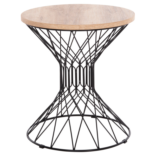 ΒΟΗΘΗΤΙΚΟ ΤΡΑΠΕΖΙ ΣΑΛΟΝΙΟΥ KEON HM18038.03 MDF TOP ΣΕ ΣΟΝΑΜΑ-ΜΕΤΑΛΛΟ Φ