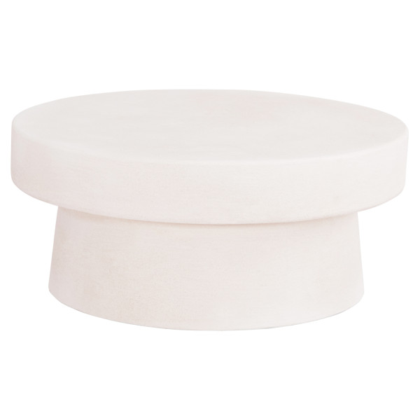 ΤΡΑΠΕΖΙ ΣΑΛΟΝΙΟΥ ΣΤΡΟΓΓΥΛΟ ΣΕΙΡΑ SANTORINI HM18050 MDF ΣΕ ΥΠΟΛΕΥΚΟ ΧΡΩ