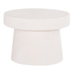 ΤΡΑΠΕΖΙ ΣΑΛΟΝΙΟΥ ΣΤΡΟΓΓΥΛΟ ΣΕΙΡΑ SANTORINI HM18051 MDF ΣΕ ΥΠΟΛΕΥΚΟ ΧΡΩ