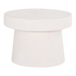 ΤΡΑΠΕΖΙ ΣΑΛΟΝΙΟΥ ΣΤΡΟΓΓΥΛΟ ΣΕΙΡΑ SANTORINI HM18051 MDF ΣΕ ΥΠΟΛΕΥΚΟ ΧΡΩ