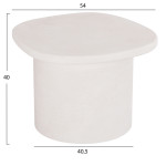 ΤΡΑΠΕΖΙ ΣΑΛΟΝΙΟΥ ΟΒΑΛ ΣΕΙΡΑ SANTORINI HM18054 MDF ΣΕ ΥΠΟΛΕΥΚΟ ΧΡΩΜΑ 54