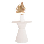 ΤΡΑΠΕΖΙ ΤΡΑΠΕΖΑΡΙΑΣ ΣΤΡΟΓΓΥΛΟ ΣΕΙΡΑ SANTORINI HM18055 MDF ΥΠΟΛΕΥΚΟ ΧΡΩ