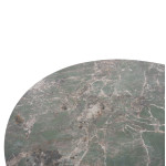 ΤΡΑΠΕΖΙ ΣΤΡΟΓΓΥΛΟ ZOD HM9852.03 ΠΡΑΣΙΝΟ ΜΑΡΜΑΡΟ ΚΕΡΑΜΙΚΟ TOP-ΜΑΥΡΑ ΜΕΤ