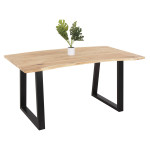 ΤΡΑΠΕΖΙ ΤΡΑΠΕΖΑΡΙΑΣ SOFIA SLIM HM8500.21 ΜΑΣΙΦ ΞΥΛΟ ΑΚΑΚΙΑΣ 160x92x78Υ