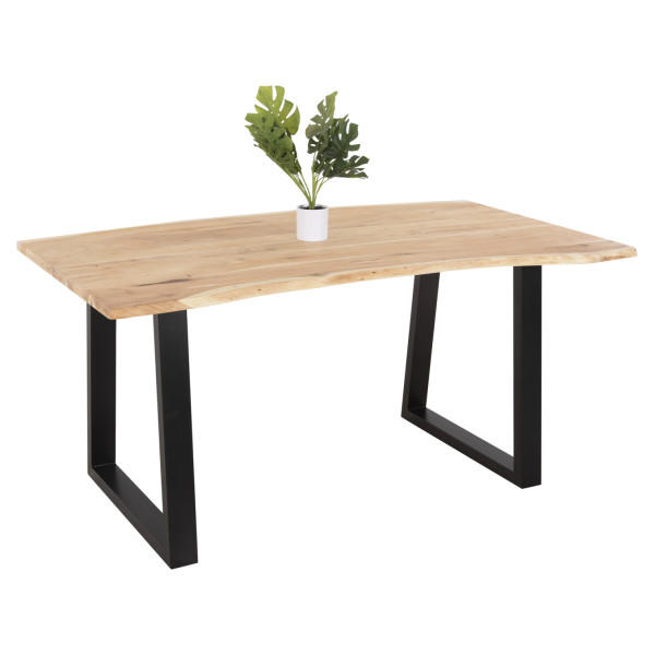 ΤΡΑΠΕΖΙ ΤΡΑΠΕΖΑΡΙΑΣ SOFIA SLIM HM8500.21 ΜΑΣΙΦ ΞΥΛΟ ΑΚΑΚΙΑΣ 160x92x78Υ