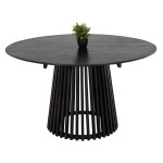 ΤΡΑΠΕΖΙ ΤΡΑΠΕΖΑΡΙΑΣ FRANTZ HM9457.12 ΜΑΣΙΦ MINDI ΞΥΛΟ ΣΕ ΜΑΥΡΟ Φ150x75