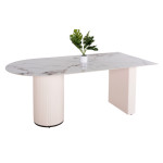 ΤΡΑΠΕΖΙ ΤΡΑΠΕΖΑΡΙΑΣ CERAMUS HM9772.01 12mmΚΕΡΑΜΙΚΟ TOP ΛΕΥΚΟ ΜΑΡΜΑΡΟ-M