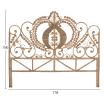 ΚΕΦΑΛΑΡΙ ΚΡΕΒΑΤΙΟΥ ΑΠΟ RATTAN ΓΙΑ ΕΠΑΓΓΕΛΜΑΤΙΚΗ ΧΡΗΣΗ HM9358 178x150εκ