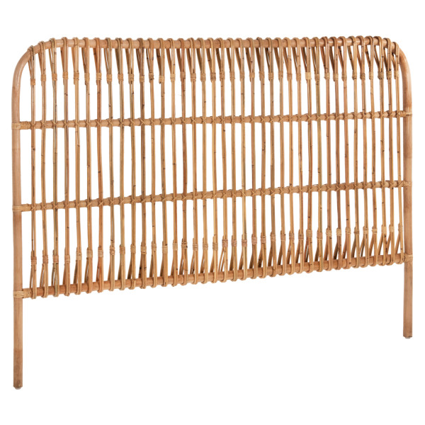 ΚΕΦΑΛΑΡΙ ΚΡΕΒΑΤΙΟΥ MERMA HM9549 ΣΕ ΦΥΣΙΚΟ ΧΡΩΜΑ RATTAN 165x5x121Yεκ.