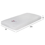 ΣΤΡΩΜΑ ΜΕ FOAM ΧΩΡΙΣ ΕΛΑΤΗΡΙΑ JORDY 90X200x15Y-- HM374.10  (ROLL PACKI