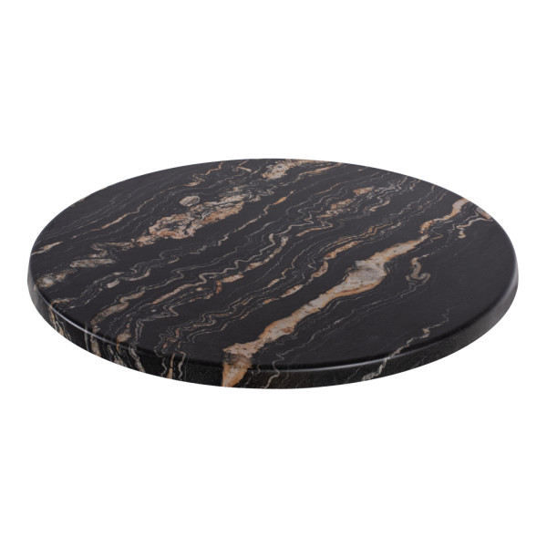 ΕΠΙΦΑΝΕΙΑ ΤΡΑΠΕΖΙΟΥ Φ60Χ2.5εκ. 5787 WERZALIT BLACK GOLD MARBLE HM5227.