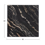 ΕΠΙΦΑΝΕΙΑ ΤΡΑΠΕΖΙΟΥ WERZALIT 80Χ80Χ3.5εκ. BLACK GOLD MARBLE HM5231.15