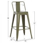 ΣΚΑΜΠΟ ΜΕΣΑΙΟΥ ΥΨΟΥΣ ΜΕΤΑΛΛΙΚΟ MELITA ΣΕ DARK OLIVE GREEN HM8574.03 42
