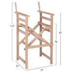 ΣΚΑΜΠΟ ΜΠΑΡ ΣΚΗΝΟΘΕΤΗ PALMER ΑΒΑΦΟΣ ΣΚΕΛΕΤΟΣ HM5578.04 57x57x117Yεκ.