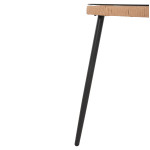 ΤΡΑΠΕΖΙ ΟΡΘΟΓΩΝΙΟ ALLEGRA HM5537.11 ΜΕΤΑΛ.ΜΑΥΡΟ-P.E. RATTAN ΦΥΣΙΚΟ 139
