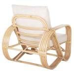 ΠΟΛΥΘΡΟΝΑ BARONESS HM9813 ΦΥΣΙΚΟ RATTAN ΚΑΙ ΛΕΥΚΑ ΜΑΞΙΛΑΡΙΑ 81x90x92Yε