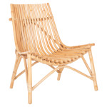 ΚΑΡΕΚΛΑ ΕΞΩΤ.ΧΩΡΟΥ CELLION HM9812.01 ΡΑΒΔΟΙ RATTAN ΣΕ ΦΥΣΙΚΟ ΧΡΩΜΑ 76x