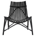 ΚΑΡΕΚΛΑ ΕΞΩΤ.ΧΩΡΟΥ CELLION HM9812.02 ΡΑΒΔΟΙ RATTAN ΣΕ ΜΑΥΡΟ ΧΡΩΜΑ 76x7