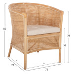 ΠΟΛΥΘΡΟΝΑ APRON HM9818 RATTAN ΠΛΕΚΤΟ ΣΕ ΦΥΣΙΚΟ-ΛΕΥΚΟ ΜΑΞΙΛΑΡΙ 75x70x85