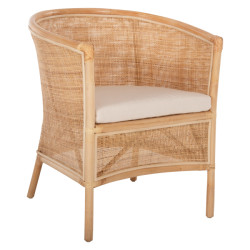 ΠΟΛΥΘΡΟΝΑ APRON HM9818 RATTAN ΠΛΕΚΤΟ ΣΕ ΦΥΣΙΚΟ-ΛΕΥΚΟ ΜΑΞΙΛΑΡΙ 75x70x85