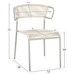 ΚΑΡΕΚΛΑ SUKI HM6053.05 ΜΕΤΑΛΛO KAI ΣΥΝΘΕΤΙΚΟ RATTAN ΣΕ ΑΝΟΙΧΤΟ ΠΡΑΣΙΝΟ