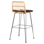 ΣΚΑΜΠΟ ΜΠΑΡ ΕΞ.ΧΩΡΟΥ ALLEGRA HM5452.11 ΜΕΤΑΛΛΟ&ΜΑΞΙΛΑΡΙ ΜΑΥΡΟ-ΜΠΕΖ WIC