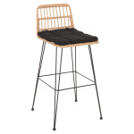 ΣΚΑΜΠΟ ΜΠΑΡ ΕΞ.ΧΩΡΟΥ ALLEGRA HM5452.11 ΜΕΤΑΛΛΟ&ΜΑΞΙΛΑΡΙ ΜΑΥΡΟ-ΜΠΕΖ WIC