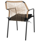 ΠΟΛΥΘΡΟΝΑ ΑΛΟΥΜΙΝΙΟΥ TROTTER HM5865.11 ΣΚΟΥΡΟΣ ΓΚΡΙ ΣΚΕΛΕΤΟΣ ΜΕ WICKER