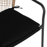 ΠΟΛΥΘΡΟΝΑ ΑΛΟΥΜΙΝΙΟΥ TROTTER HM5865.11 ΣΚΟΥΡΟΣ ΓΚΡΙ ΣΚΕΛΕΤΟΣ ΜΕ WICKER