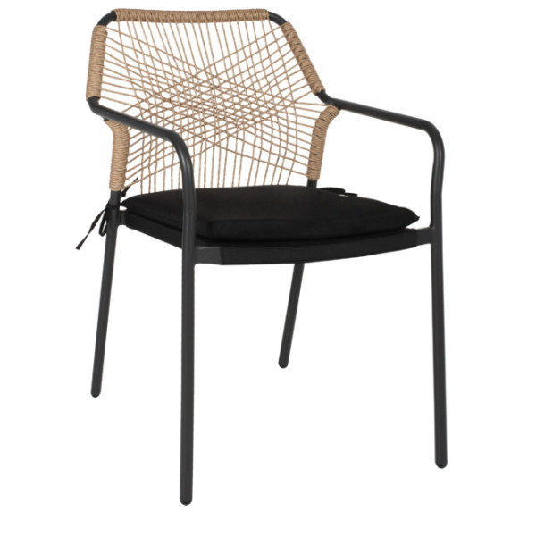 ΠΟΛΥΘΡΟΝΑ ΑΛΟΥΜΙΝΙΟΥ TROTTER HM5865.11 ΣΚΟΥΡΟΣ ΓΚΡΙ ΣΚΕΛΕΤΟΣ ΜΕ WICKER