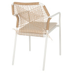 ΠΟΛΥΘΡΟΝΑ ΑΛΟΥΜΙΝΙΟΥ TROTTER HM5865.12 ΛΕΥΚΟΣ ΣΚΕΛΕΤΟΣ ΜΕ WICKER ΜΠΕΖ