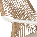 ΠΟΛΥΘΡΟΝΑ ΑΛΟΥΜΙΝΙΟΥ TROTTER HM5865.12 ΛΕΥΚΟΣ ΣΚΕΛΕΤΟΣ ΜΕ WICKER ΜΠΕΖ