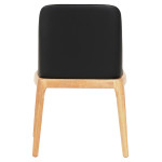 KΑΡΕΚΛΑ ΤΡΑΠΕΖΑΡΙΑΣ FURLAN HM9944.01 RUBBERWOOD-ΜΑΥΡΟ PU 54,5x58x86Υεκ