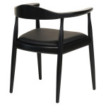 ΠΟΛΥΘΡΟΝΑ ΤΡΑΠΕΖΑΡΙΑΣ ADOR HM9948.02 RUBBERWOOD ΚΑΙ PU-ΜΑΥΡΟ 62x54x76,